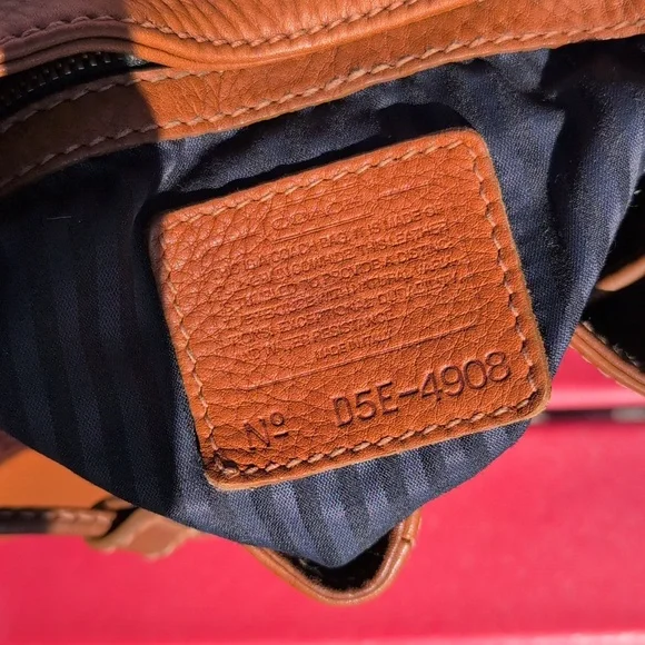 Vintage Coach Sonoma Backpack 4908 Saddle Defects - Picture 9 of 12